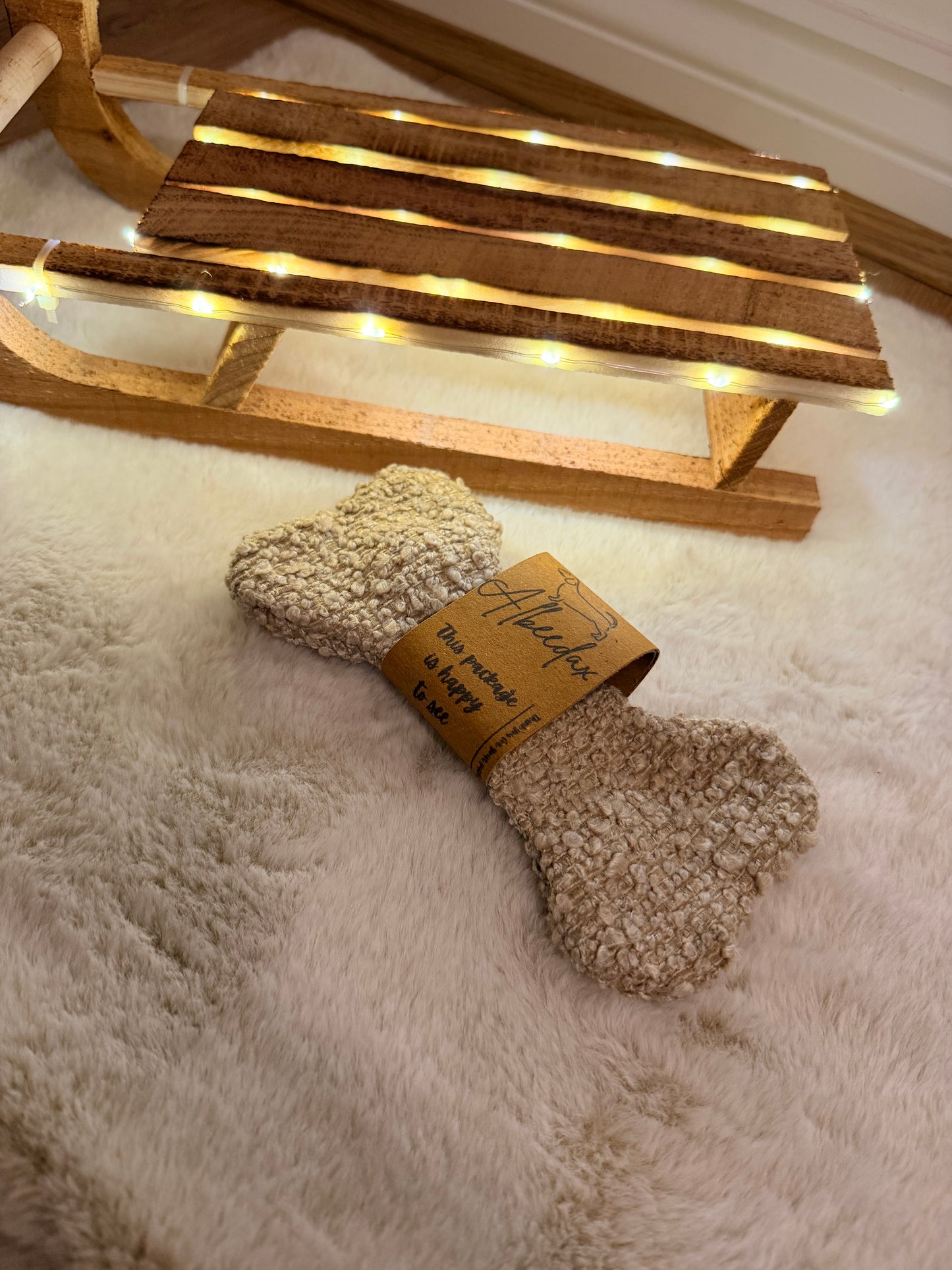 Small Squeaky Bone Toy