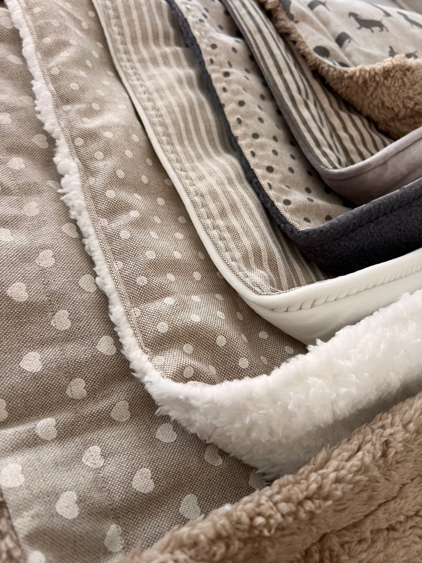 Spring Fling Summer pet or human blanket with soft cosy lining