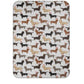 Dachshund Through the Snow Car Polar Fleece Throw