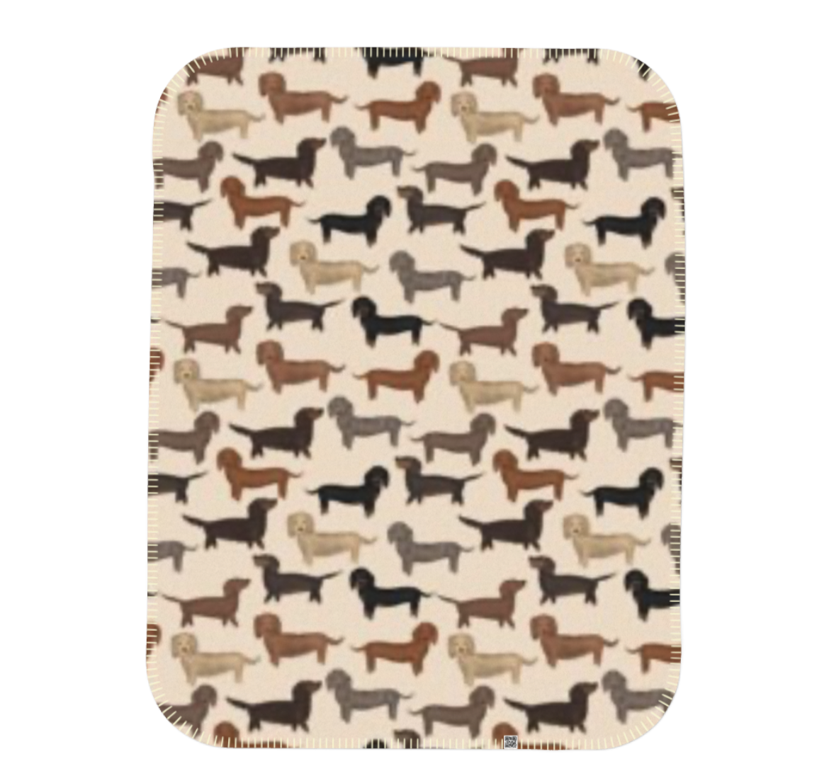 Mixed Coat Dachshund life fleece blanket