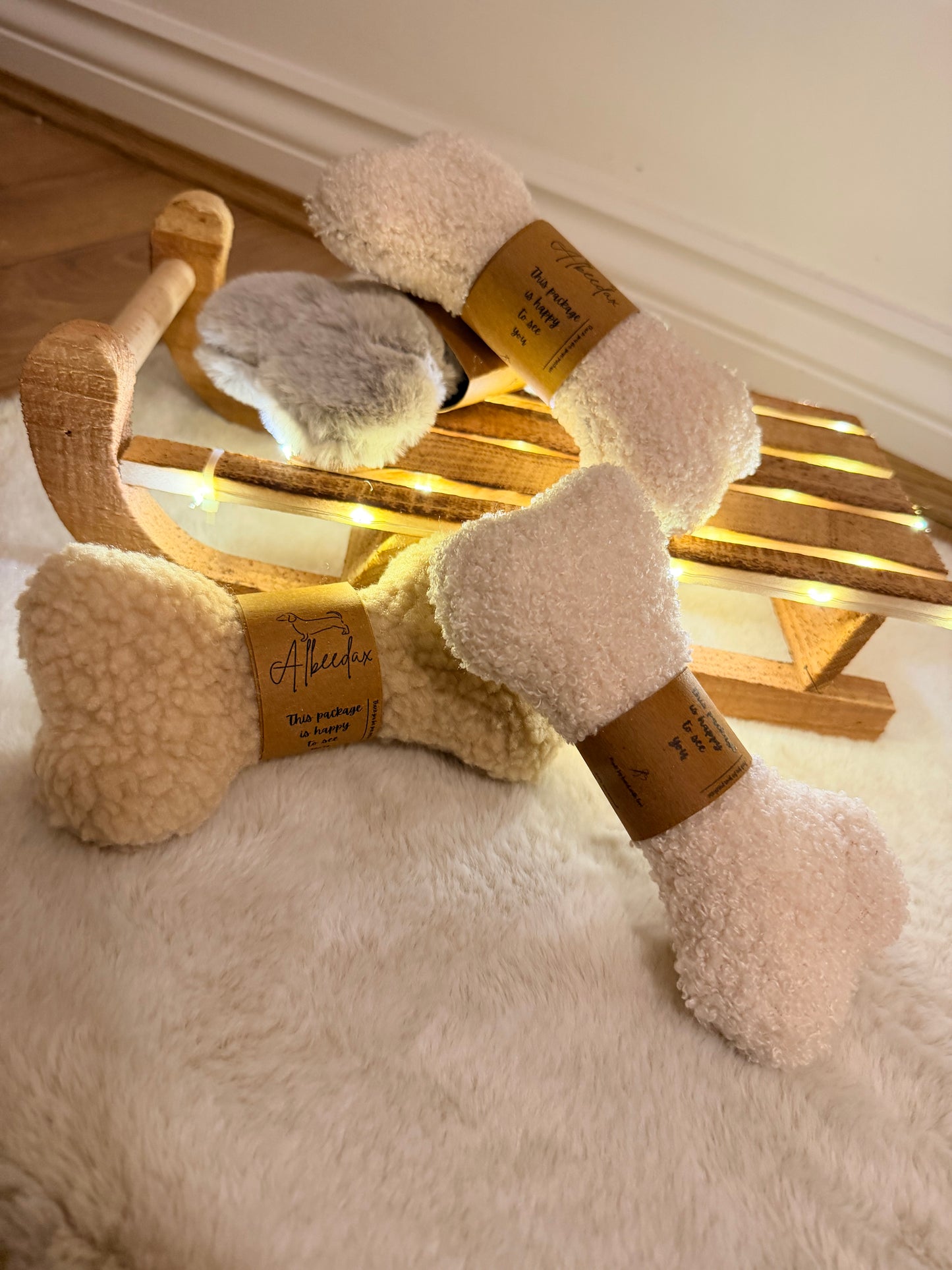 Small Squeaky Bone Toy