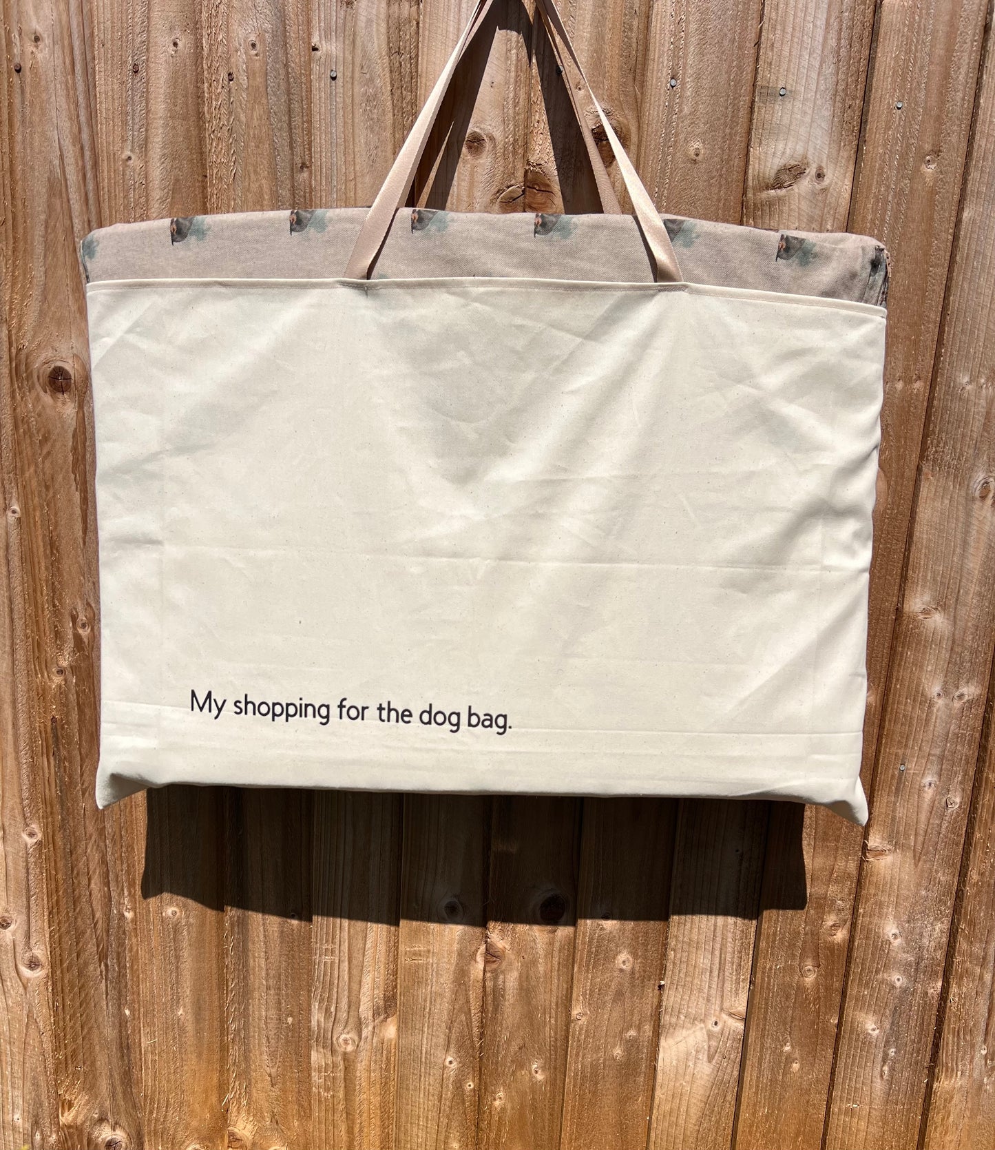 Extra Large Tote My Shopping For The Dog Bag