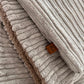 Snuggle sacks for summer grey cord with soft cosy lining in natural