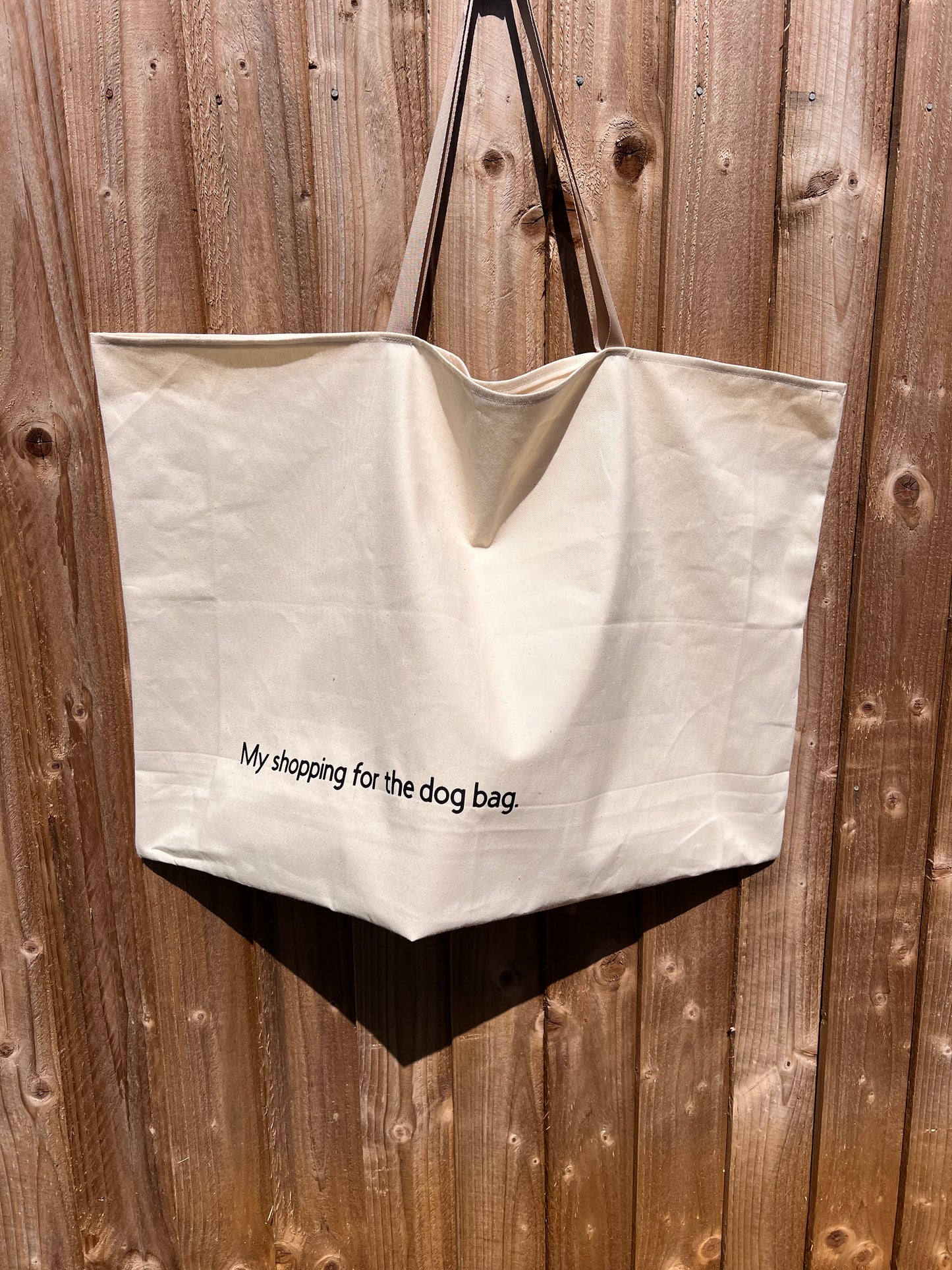 Extra Large Tote My Shopping For The Dog Bag