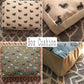 Pictures showing a box cushion examples- they look like small mattresses 