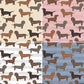 Dachshund life fleece blanket 4 colour options