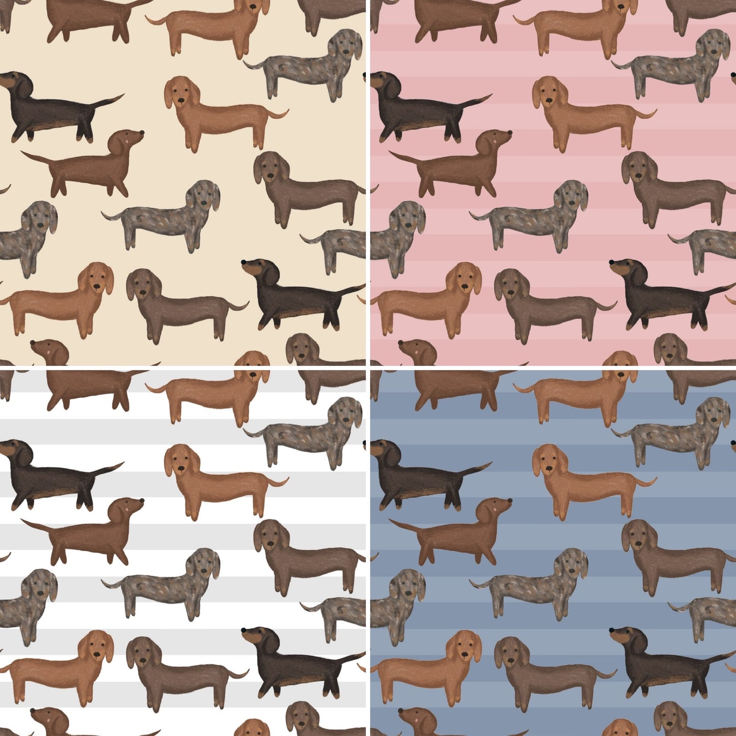 Dachshund life fleece blanket 4 colour options