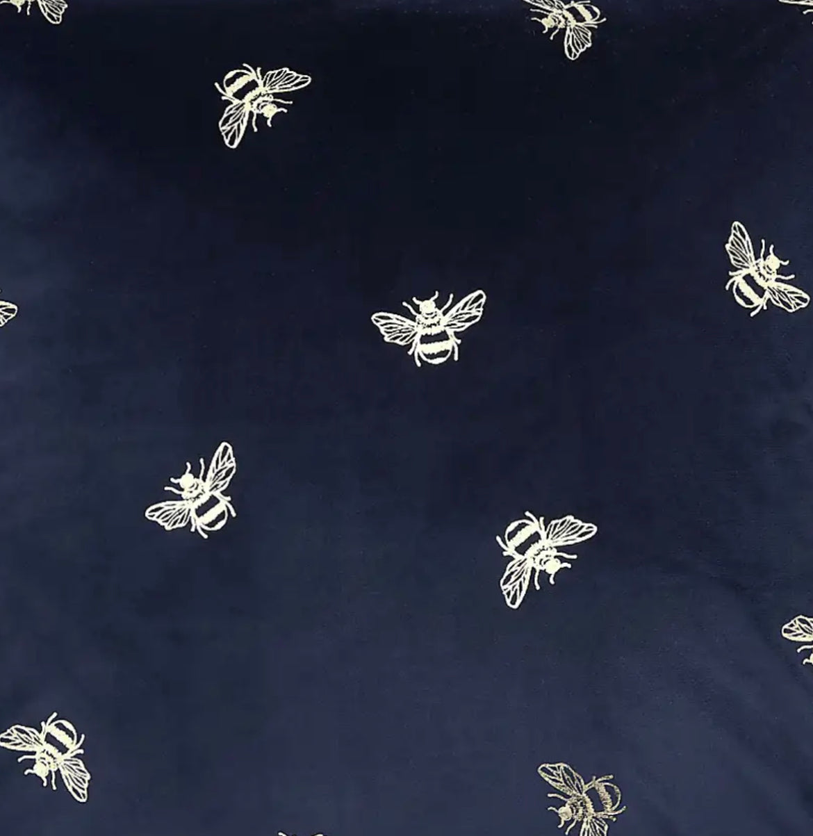 Navy Velvet Bee Snuggle Sacks and Blankets