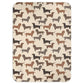 Dachshund life fleece blanket 4 colour options